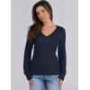 imageANRABESS Womens Long Sleeve V Neck Cable Knit Sweater Jumper 2025 Fall Pullover Top Cute Soft Ladies Dressy Casual OutfitsNavy Blue