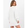 imageANRABESS Womens Long Sleeve V Neck Oversized Cable Knit Mini Sweater Dresses 2025 Fall Trendy Baggy Pullover Tunic OutfitsWhite