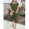 imageANRABESS Womens Loose Summer Casual Off Shoulder Elastic Waist Stretchy Long Romper Jumpsuit01armygreen