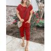 imageANRABESS Womens Loose Summer Casual Off Shoulder Elastic Waist Stretchy Long Romper Jumpsuit01red