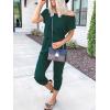 imageANRABESS Womens Loose Summer Casual Off Shoulder Elastic Waist Stretchy Long Romper Jumpsuit01wool Green