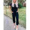 imageANRABESS Womens Loose Summer Casual Off Shoulder Elastic Waist Stretchy Long Romper JumpsuitBlack