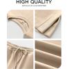 imageANRABESS Womens Lounge Sets 2 Piece Outfits Summer Casual Short Sleeve Sweatsuits Matching Tracksuits Wide Leg Pant SetKhaki