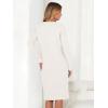imageANRABESS Womens Nightgown Sweater Dress Long Sleeve Fuzzy Knit Cozy Casual Loungewear 2025 Fall Midi Dress with PocketsBeige