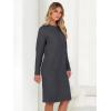 imageANRABESS Womens Nightgown Sweater Dress Long Sleeve Fuzzy Knit Cozy Casual Loungewear 2025 Fall Midi Dress with PocketsDeep Gray