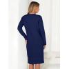 imageANRABESS Womens Nightgown Sweater Dress Long Sleeve Fuzzy Knit Cozy Casual Loungewear 2025 Fall Midi Dress with PocketsNavy Blue