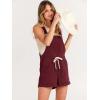 imageANRABESS Womens Overall Shorts Summer Casual Shortalls Loose Bib Rompers Beach Jumpsuit Vacation Jumpers Comfy ClothesMaroon