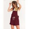 imageANRABESS Womens Overall Shorts Summer Casual Shortalls Loose Bib Rompers Beach Jumpsuit Vacation Jumpers Comfy ClothesMaroon