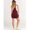 imageANRABESS Womens Overall Shorts Summer Casual Shortalls Loose Bib Rompers Beach Jumpsuit Vacation Jumpers Comfy ClothesMaroon