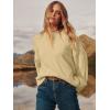imageANRABESS Womens Oversized Crewneck Long Sleeve Fuzzy Knit Casual Chunky Warm 2025 Fall Pullover Sweaters Top Trendy OutfitsBeige Yellow