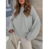 imageANRABESS Womens Oversized Crewneck Long Sleeve Fuzzy Knit Casual Chunky Warm 2025 Fall Pullover Sweaters Top Trendy OutfitsLight Grey