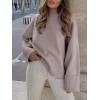 imageANRABESS Womens Oversized Crewneck Long Sleeve Fuzzy Knit Casual Chunky Warm 2025 Fall Pullover Sweaters Top Trendy OutfitsLight Purple