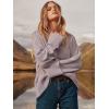 imageANRABESS Womens Oversized Crewneck Long Sleeve Fuzzy Knit Casual Chunky Warm 2025 Fall Pullover Sweaters Top Trendy OutfitsLight Purple