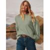 imageANRABESS Womens Oversized Crewneck Long Sleeve Fuzzy Knit Casual Chunky Warm 2025 Fall Pullover Sweaters Top Trendy OutfitsSage Green