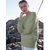 imageANRABESS Womens Oversized Crewneck Long Sleeve Fuzzy Knit Casual Chunky Warm 2025 Fall Pullover Sweaters Top Trendy OutfitsSage Green