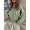 imageANRABESS Womens Oversized Crewneck Long Sleeve Fuzzy Knit Casual Chunky Warm 2025 Fall Pullover Sweaters Top Trendy OutfitsSage Green