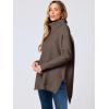 imageANRABESS Womens Oversized Turtleneck Batwing Sleeve Spilt Casual Loose Knit Tunic Pullover Sweater Tops 2025 Fall OutfitsChocola Coffee