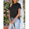 imageANRABESS Womens Short Sleeve Crewneck Shirts Ribbed Knit High Low Hem T Shirt 2025 Summer Spring Casual Tops Trendy ClothesBlack
