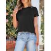 imageANRABESS Womens Short Sleeve Crewneck Shirts Ribbed Knit High Low Hem T Shirt 2025 Summer Spring Casual Tops Trendy ClothesBlack