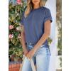 imageANRABESS Womens Short Sleeve Crewneck Shirts Ribbed Knit High Low Hem T Shirt 2025 Summer Spring Casual Tops Trendy ClothesDark Blue