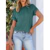 imageANRABESS Womens Short Sleeve Crewneck Shirts Ribbed Knit High Low Hem T Shirt 2025 Summer Spring Casual Tops Trendy ClothesDeep Green