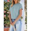 imageANRABESS Womens Short Sleeve Crewneck Shirts Ribbed Knit High Low Hem T Shirt 2025 Summer Spring Casual Tops Trendy ClothesLight Blue