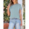 imageANRABESS Womens Short Sleeve Crewneck Shirts Ribbed Knit High Low Hem T Shirt 2025 Summer Spring Casual Tops Trendy ClothesLight Blue