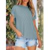 imageANRABESS Womens Short Sleeve Crewneck Shirts Ribbed Knit High Low Hem T Shirt 2025 Summer Spring Casual Tops Trendy ClothesLight Blue