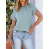 imageANRABESS Womens Short Sleeve Crewneck Shirts Ribbed Knit High Low Hem T Shirt 2025 Summer Spring Casual Tops Trendy ClothesLight Blue