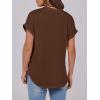 imageANRABESS Womens Short Sleeve Henley Tops V Neck Dressy Casual Blouses Summer Trendy Tee Shirts 2025 Vacation Fashion ClothesCoffee
