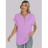 imageANRABESS Womens Short Sleeve Henley Tops V Neck Dressy Casual Blouses Summer Trendy Tee Shirts 2025 Vacation Fashion ClothesLight Purple