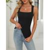 imageANRABESS Womens Square Neck Tank Top Sleeveless Workout Summer Basic Tops Knit Slim Fit 2025 Trendy Shirts Camisole ClothesBlack