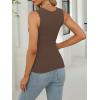 imageANRABESS Womens Square Neck Tank Top Sleeveless Workout Summer Basic Tops Knit Slim Fit 2025 Trendy Shirts Camisole ClothesCoffee