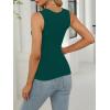 imageANRABESS Womens Square Neck Tank Top Sleeveless Workout Summer Basic Tops Knit Slim Fit 2025 Trendy Shirts Camisole ClothesForest Green