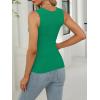 imageANRABESS Womens Square Neck Tank Top Sleeveless Workout Summer Basic Tops Knit Slim Fit 2025 Trendy Shirts Camisole ClothesGreen