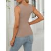 imageANRABESS Womens Square Neck Tank Top Sleeveless Workout Summer Basic Tops Knit Slim Fit 2025 Trendy Shirts Camisole ClothesLight Khaki