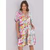imageANRABESS Womens Summer 2025 Trendy Ruffle Short Sleeve V Neck A Line Tiered Flowy Loose Casual Mini Beach Dress with PocketsMulticolour Floral
