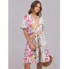 imageANRABESS Womens Summer 2025 Trendy Ruffle Short Sleeve V Neck A Line Tiered Flowy Loose Casual Mini Beach Dress with PocketsMulticolour Floral