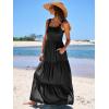 imageANRABESS Womens Summer Casual Long Maxi Beach Vacation Dresses Sleeveless Square Neck Flowy Tiered Sun Dress with PocketsBlack