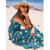 imageANRABESS Womens Summer Casual Long Maxi Beach Vacation Dresses Sleeveless Square Neck Flowy Tiered Sun Dress with PocketsBlue Yellow Floral