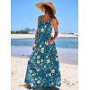imageANRABESS Womens Summer Casual Long Maxi Beach Vacation Dresses Sleeveless Square Neck Flowy Tiered Sun Dress with PocketsBlue Yellow Floral