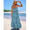 imageANRABESS Womens Summer Casual Long Maxi Beach Vacation Dresses Sleeveless Square Neck Flowy Tiered Sun Dress with PocketsBlue Yellow Green Floral