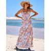 imageANRABESS Womens Summer Casual Long Maxi Beach Vacation Dresses Sleeveless Square Neck Flowy Tiered Sun Dress with PocketsCrayon Multicolored Floral
