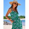imageANRABESS Womens Summer Casual Long Maxi Beach Vacation Dresses Sleeveless Square Neck Flowy Tiered Sun Dress with PocketsGreen Purple Floral