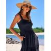 imageANRABESS Womens Summer Casual Long Maxi Beach Vacation Dresses Sleeveless Square Neck Flowy Tiered Sun Dress with PocketsNavy Blue