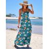 imageANRABESS Womens Summer Casual Long Maxi Beach Vacation Dresses Sleeveless Square Neck Flowy Tiered Sun Dress with PocketsOrange White Floral