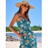 imageANRABESS Womens Summer Casual Long Maxi Beach Vacation Dresses Sleeveless Square Neck Flowy Tiered Sun Dress with PocketsOrange White Floral