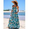 imageANRABESS Womens Summer Casual Long Maxi Beach Vacation Dresses Sleeveless Square Neck Flowy Tiered Sun Dress with PocketsOrange White Floral