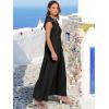 imageANRABESS Womens Summer Casual Maxi Dress V Neck Ruffle Sleeve Long Dresses Fashion Flowy Tiered Boho Beach Vacation SundressBlack