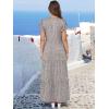 imageANRABESS Womens Summer Casual Maxi Dress V Neck Ruffle Sleeve Long Dresses Fashion Flowy Tiered Boho Beach Vacation SundressKhaki Polka Dot